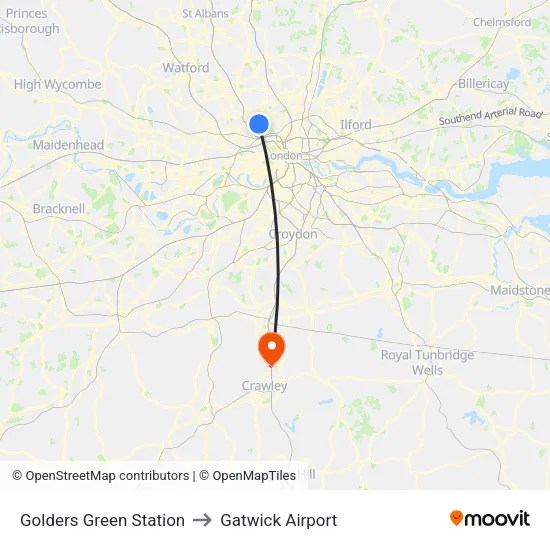 Cheap Tickets from Golders Green Station to Gatwick Airport(03)